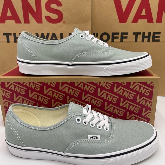 Vans Men’s Lt Gray Canvas Authentic Color Theory Pure GreyVN000D7YEPO Sneakers